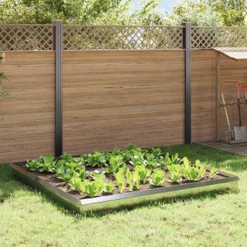 ARDEBO.de - Schneckenzauns 12 pcs Silber Verzinkter Stahl