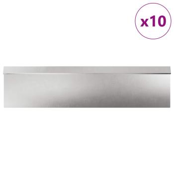 Schneckenzauns 16 pcs Silber Edelstahl