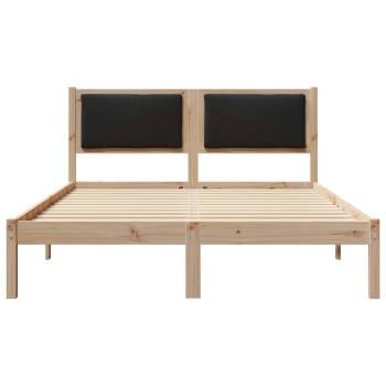 Bettrahmen Schwarz 150 x 200 cm Massives Kiefernholz