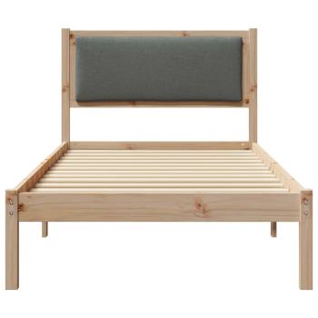 Bettrahmen Dunkelgrau 100 x 200 cm Massives Kiefernholz