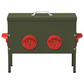 Hühnerfütterer 2 pcs Olive Grün 41,5 x 20,5 x 33 cm