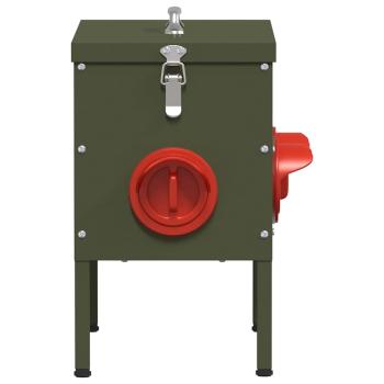 Hühnerfütterer 2 pcs Olive Grün 41,5 x 20,5 x 33 cm