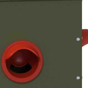 Hühnerfütterer 2 pcs Olive Grün 41,5 x 20,5 x 33 cm