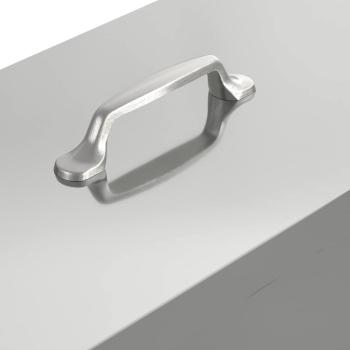 Hühnerfütterer 2 pcs Silber 41,5 x 20,5 x 33 cm