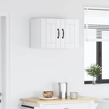 Küchenhängeschrank mit Regal Weiß 60 x 31 x 40 cm Holzwerkstoff