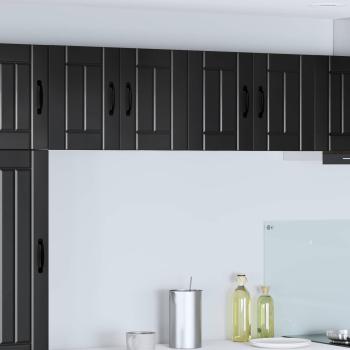 ARDEBO.de - Küchenhängeschrank Schwarz 60 x 31 x 40 cm Holzwerkstoff