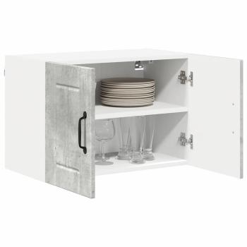 Küchenhängeschrank mit Regal 2 pcs Betongrau 60 x 31 x 40 cm