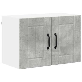 Küchenhängeschrank mit Regal 2 pcs Betongrau 60 x 31 x 40 cm