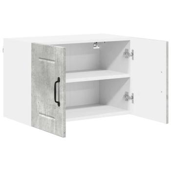 Küchenhängeschrank mit Regal 2 pcs Betongrau 60 x 31 x 40 cm