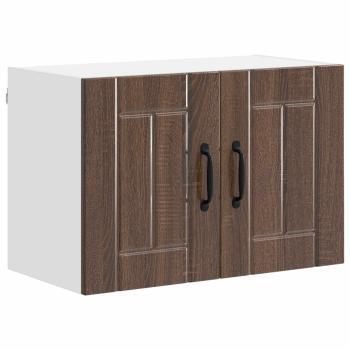 Küchenhängeschrank mit Regal Braun Eichen-Optik 60 x 31 x 40 cm