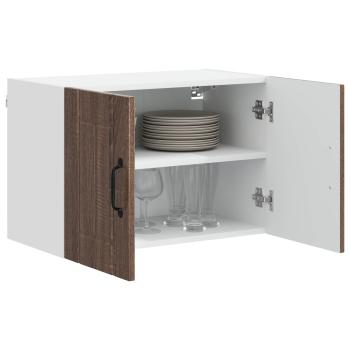 Küchenhängeschrank mit Regal Braun Eichen-Optik 60 x 31 x 40 cm