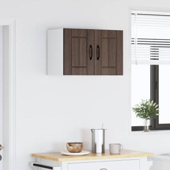 Küchenhängeschrank mit Regal Braun Eichen-Optik 60 x 31 x 40 cm