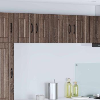 ARDEBO.de - Wandschrank LUCCA 2 stk. Brauneiche Holzwerkstoff