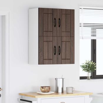 Wandschrank LUCCA 2 stk. Brauneiche Holzwerkstoff