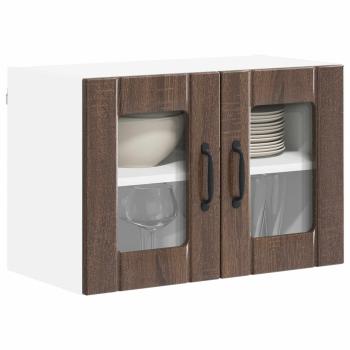 ARDEBO.de - Küchenhängeschrank 2 pcs Braun Eichen-Optik 60 x 31 x 40 cm