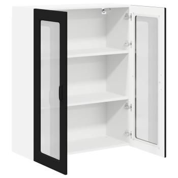 Küchenhängeschrank Schwarz 80 x 31 x 100 cm Holzwerkstoff