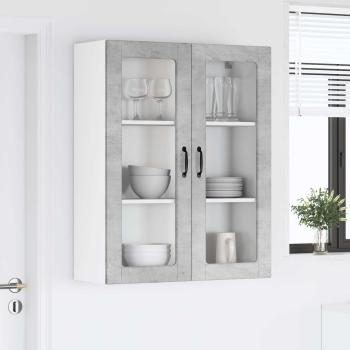 Küchenhängeschrank Betongrau 80 x 31 x 100 cm Holzwerkstoff