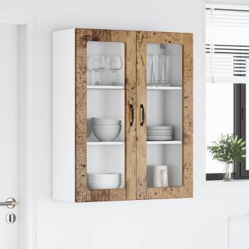 Wandglas-Schrank LUCCA Altholz 80 x 31 x 100 cm Holzwerkstoff