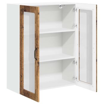 Wandglas-Schrank LUCCA Altholz 80 x 31 x 100 cm Holzwerkstoff
