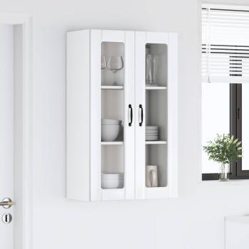 Küchenhängeschrank mit Regal Hochglanz-Weiß 60 x 31 x 100 cm