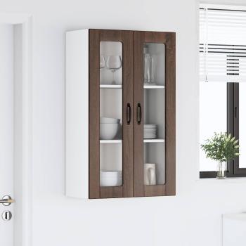 Küchenhängeschrank mit Tür Braun Eichen-Optik 60 x 31 x 100 cm