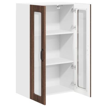 Küchenhängeschrank mit Tür Braun Eichen-Optik 60 x 31 x 100 cm