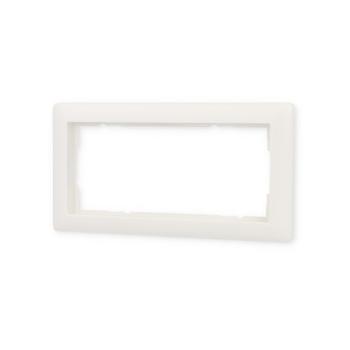Abdeckrahmen, ohne Mittelsteg, bruchsicher 2fach für reinweiße Zentraleinsätze Gira 1002327