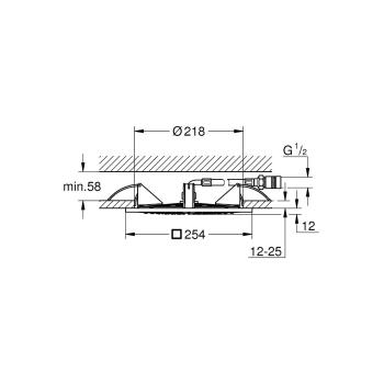 GROHE Rainshower F-Series 10" Deckenbrause, chrom (27467000)