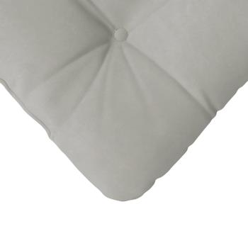 Sitzkissen 4 pcs Hellgrau 40 x 40 cm Mikrofaserstoff