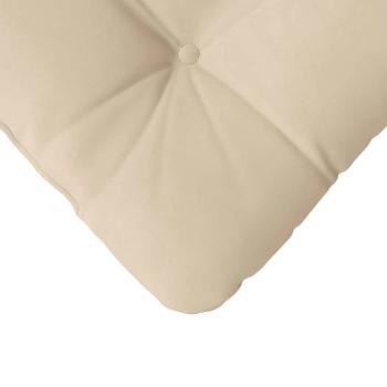 Sitzkissen 4 pcs Creme 40 x 40 cm Mikrofaserstoff