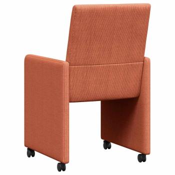 ARDEBO.de - Esszimmerstühle 2 pcs Rot orange 57 x 66 x 94 cm Cordstoff