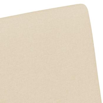 Esszimmerstühle mit Rollen 2 Stk. Stoff Creme 57 x 66 x 94 cm