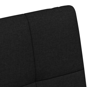 Esszimmerstühle mit Rädern 2 pcs Schwarz 58 x 65 x 94 cm Stoff