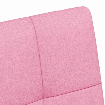 Esszimmerstühle mit Rädern 2 pcs Rosa 58 x 65 x 94 cm Stoff