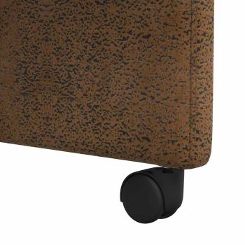 ARDEBO.de - Esszimmerstühle mit Rädern 2 pcs Braun 57 x 67 x 95 cm