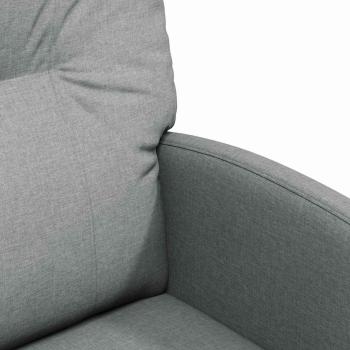 Esszimmerstühle mit Rädern 2 pcs Hellgrau 57 x 67 x 95 cm Stoff