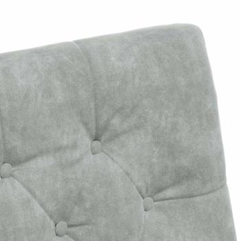 Esszimmerstühle mit Rädern 2 pcs Hellgrau 58 x 67 x 97 cm Samt