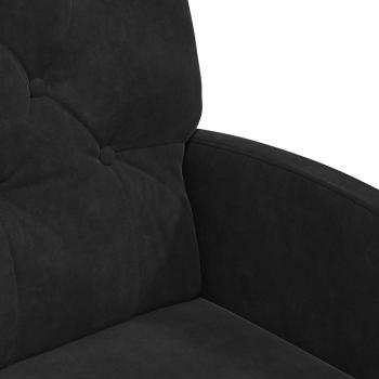 Esszimmerstühle mit Rädern 2 pcs Schwarz 58 x 67 x 97 cm Samt