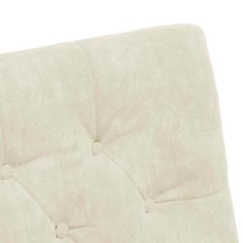 Esszimmerstühle mit Rädern 2 pcs Creme 58 x 67 x 97 cm Samt