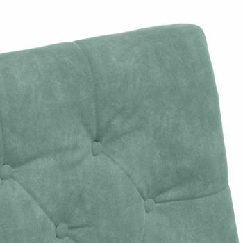 Esszimmerstühle mit Rädern 2 pcs Meergrün 58 x 67 x 97 cm Samt