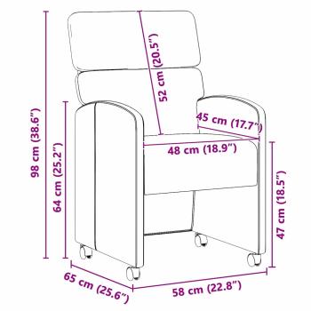 Esszimmerstühle 2 pcs Dunkelgrün 58 x 65 x 98 cm Samt