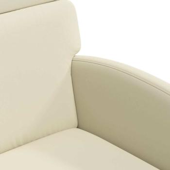 Esszimmerstühle 2 pcs Creme 58 x 65 x 98 cm Kunstleder