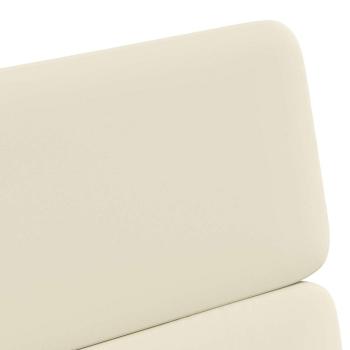 Esszimmerstühle 2 pcs Creme 58 x 65 x 98 cm Kunstleder