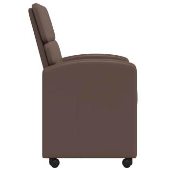 Esszimmerstühle 2 pcs Braun 58 x 65 x 98 cm Kunstleder