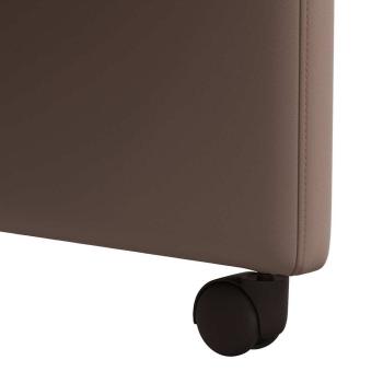 Esszimmerstühle 2 pcs Braun 58 x 65 x 98 cm Kunstleder