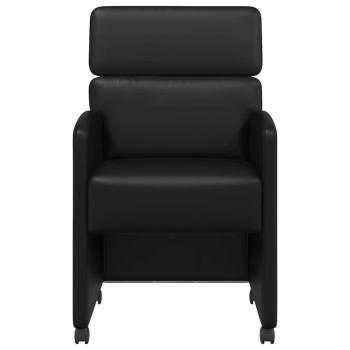 Esszimmerstühle 2 pcs Schwarz 58 x 65 x 98 cm Kunstleder