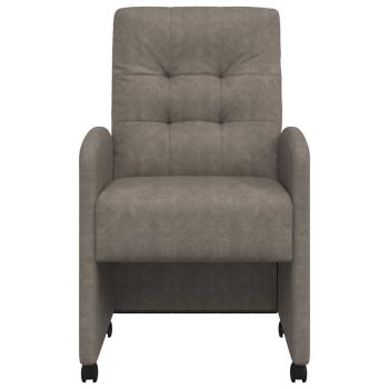 Esszimmerstühle 2 pcs Grau 57 x 67 x 98 cm Kunstleder