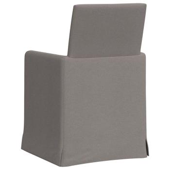 Esszimmerstühle 2 pcs Taupe 57 x 67 x 95 cm Stoff
