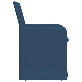 ARDEBO.de - Esszimmerstühle 2 pcs Blau 57 x 67 x 95 cm Stoff