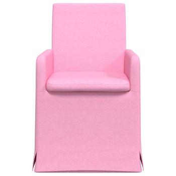 Esszimmerstühle 2 Stk. Stoff Rosa 57 x 67 x 95 cm